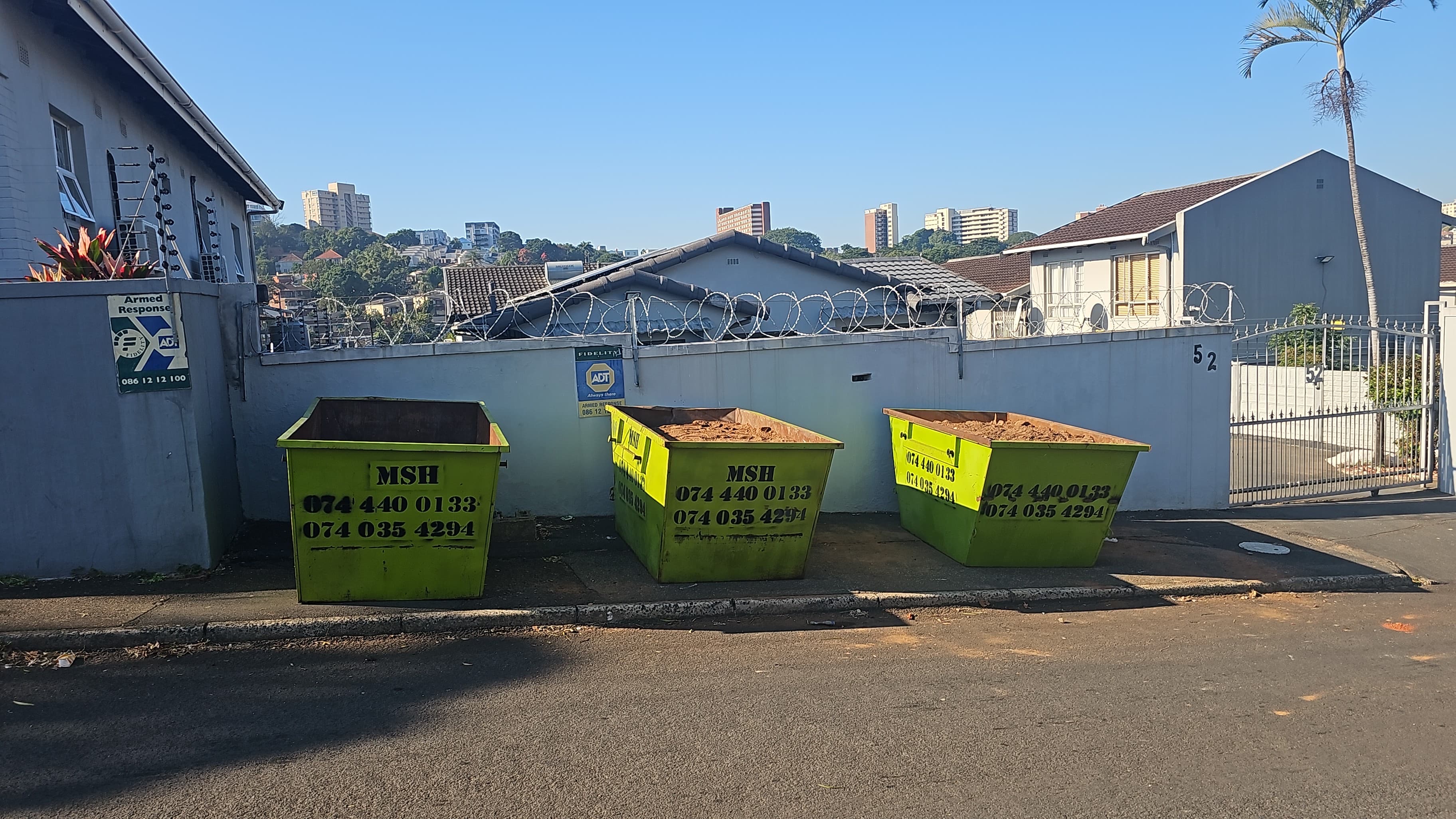 Wescon Projects mini skip hire on site 10