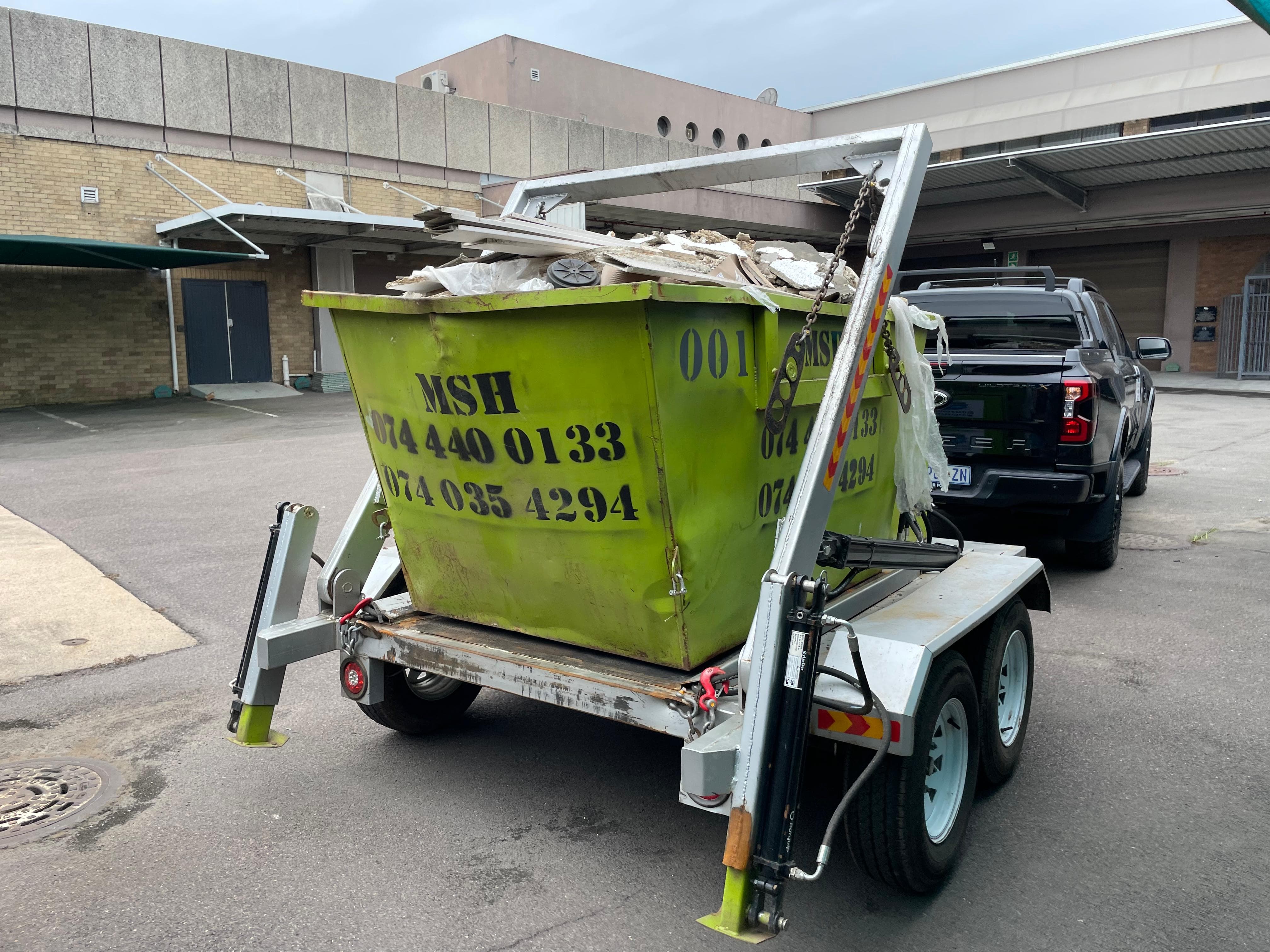 Wescon Projects mini skip hire on site 14