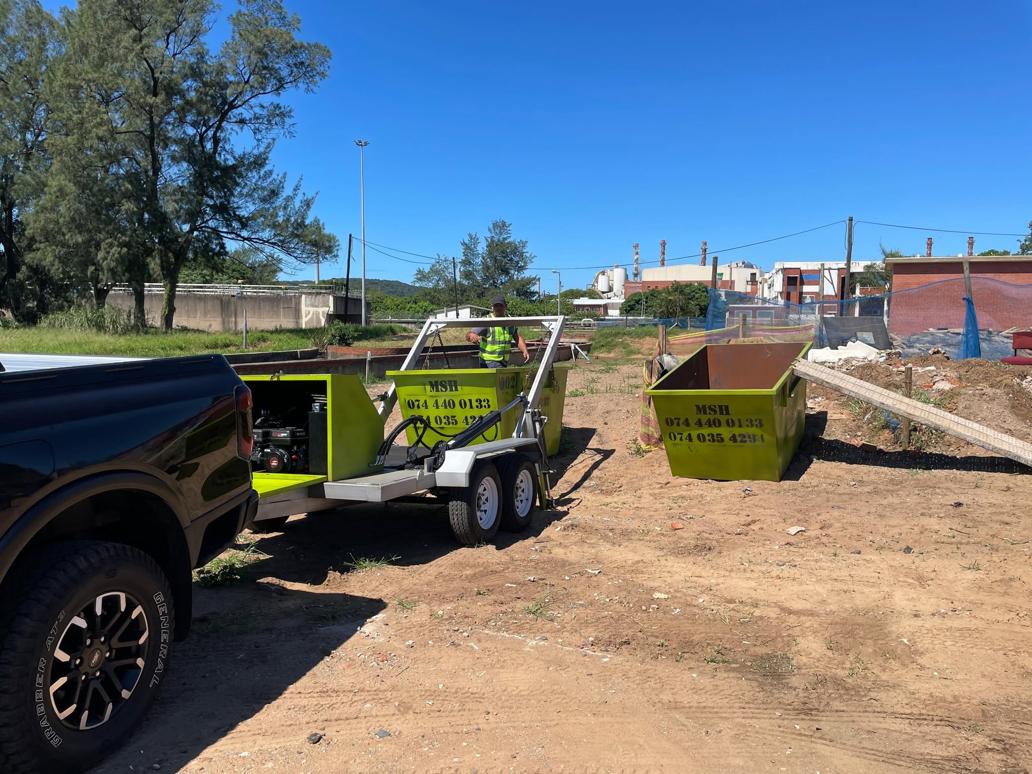 Wescon Projects mini skip hire on site 3