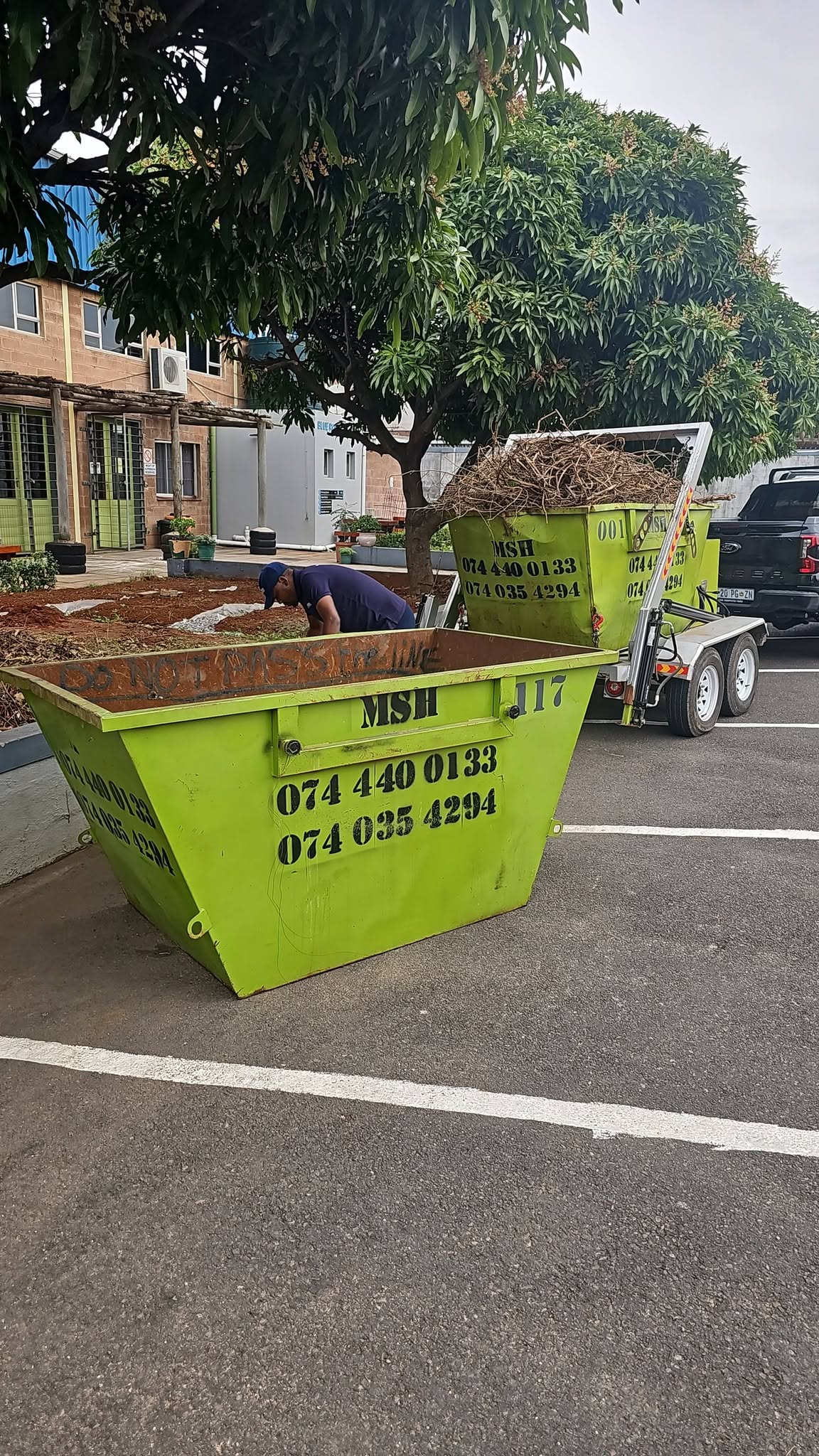 Wescon Projects mini skip hire on site 4